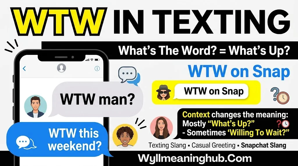 WTW Meaning in Texting and on Snapchat